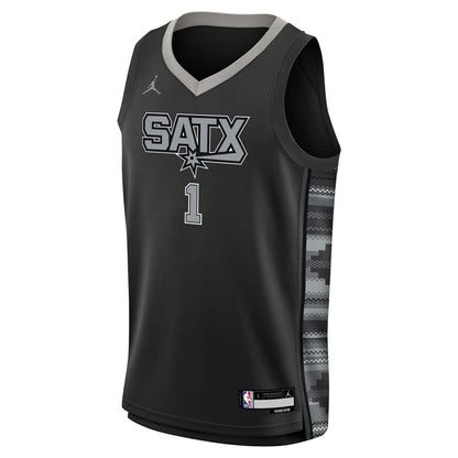 Victor Wembanyama San Antonio Spurs Jordan Brand Youth Swingman Jersey - Statement Edition - Black sale | NBA Jerseys
