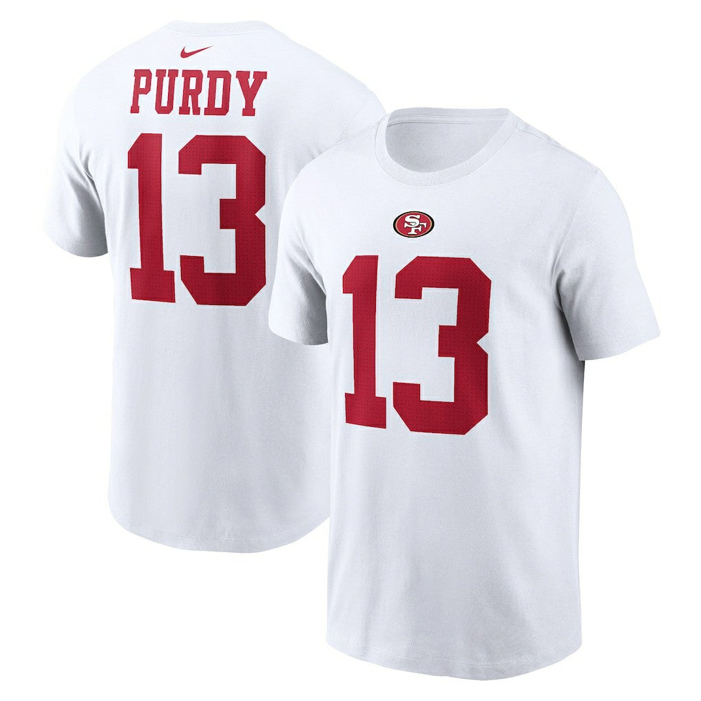 Brock Purdy San Francisco 49ers Player Name & Number T-Shirt White - Nike