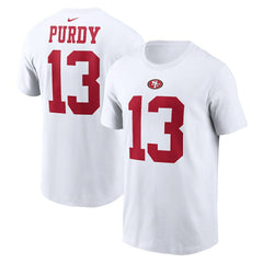 Brock Purdy San Francisco 49ers Player Name & Number T-Shirt White - Nike