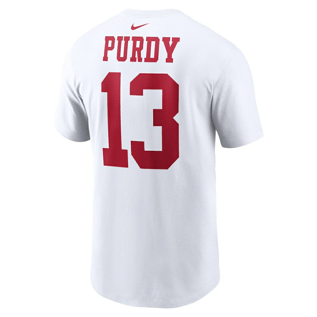 Brock Purdy San Francisco 49ers Player Name & Number T-Shirt White - Nike