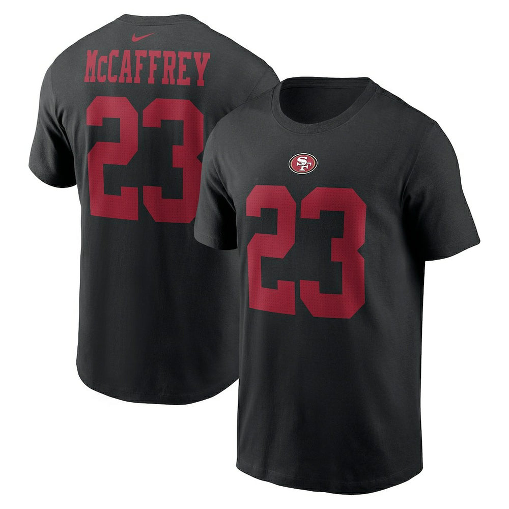 Christian McCaffrey San Francisco 49ers Player Name & Number T-Shirt Black - Nike