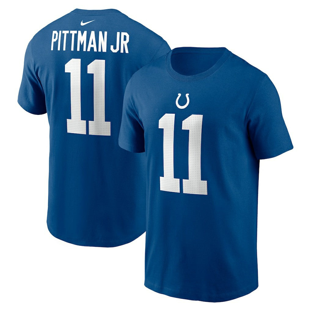 Michael Pittman Jr. Indianapolis Colts Player Name & Number T-Shirt Royal - Nike