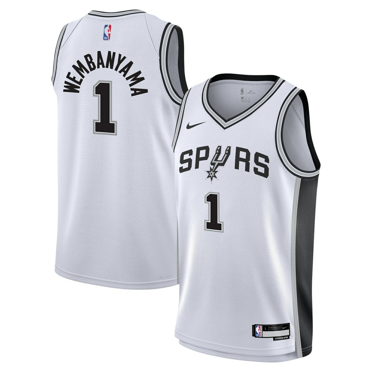 Nike - Victor Wembanyama San Antonio Spurs Youth Swingman Jersey - Association Edition - White