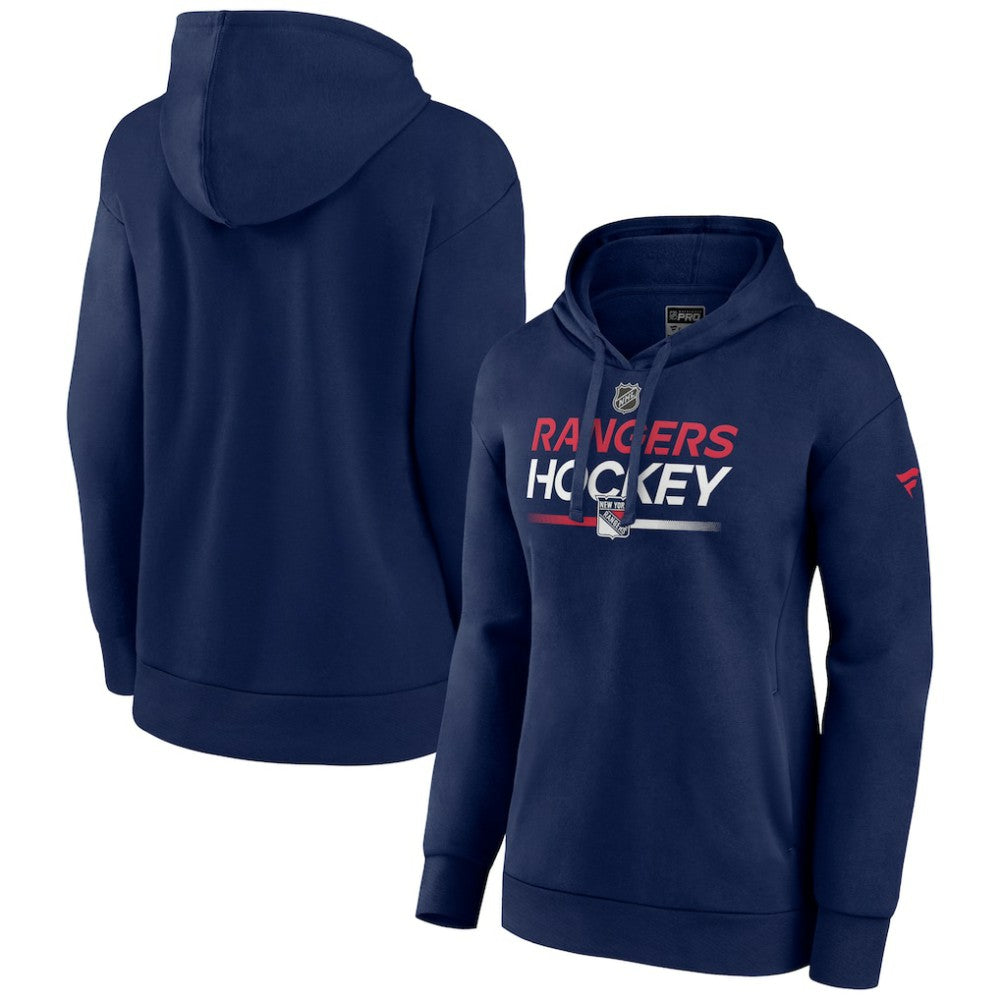 New York Rangers Fanatics Women's Alternate Wordmark Fleece Pullover Hoodie Navy