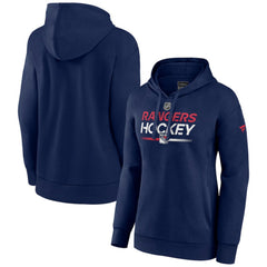 New York Rangers Fanatics Women's Alternate Wordmark Fleece Pullover Hoodie Navy