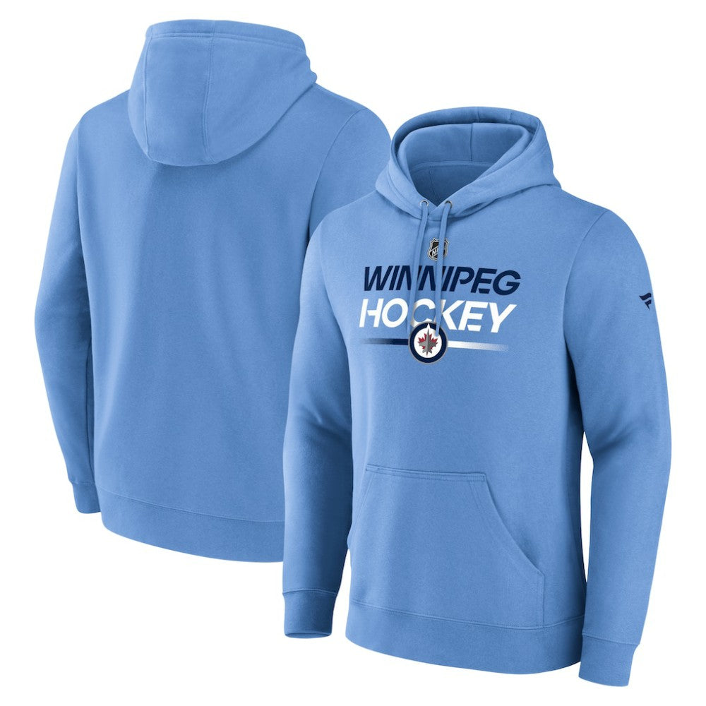 Winnipeg Jets - Fanatics Alternate Wordmark Fleece Pullover Hoodie Light Blue
