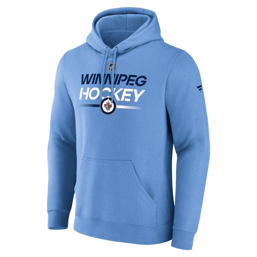 Winnipeg Jets - Fanatics Alternate Wordmark Fleece Pullover Hoodie Light Blue