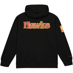 Mitchell & Ness - Atlanta Hawks Hardwood Classics OG 2.0 Pullover Hoodie - Black