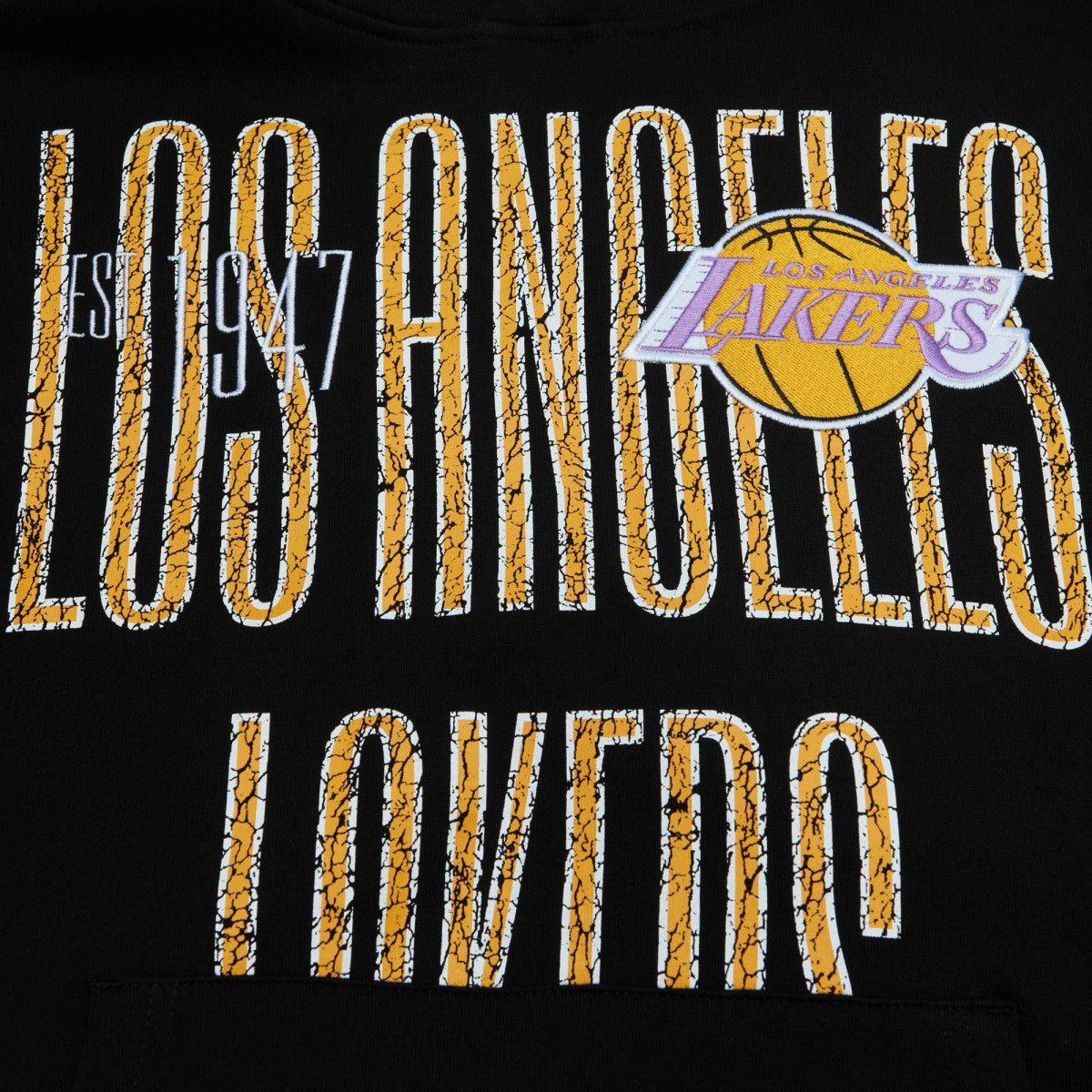 Mitchell & Ness - Los Angeles Lakers Hardwood Classics OG 2.0 Pullover Hoodie - Black
