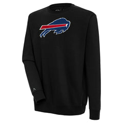Buffalo Bills Antigua Victory Crewneck Pullover Sweatshirt Black - NFL