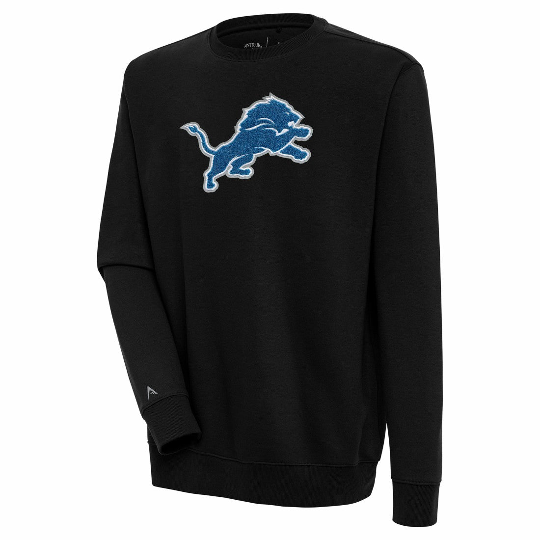 Detroit Lions Antigua Victory Crewneck Pullover Sweatshirt Black - NFL