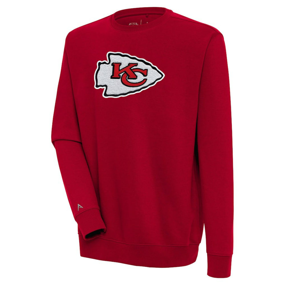 Kansas City Chiefs Antigua Victory Crewneck Pullover Sweatshirt Red - NFL