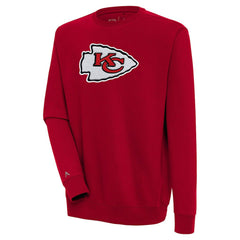 Kansas City Chiefs Antigua Victory Crewneck Pullover Sweatshirt Red - NFL