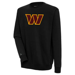 Washington Commanders Antigua Victory Crewneck Pullover Sweatshirt Black - NFL