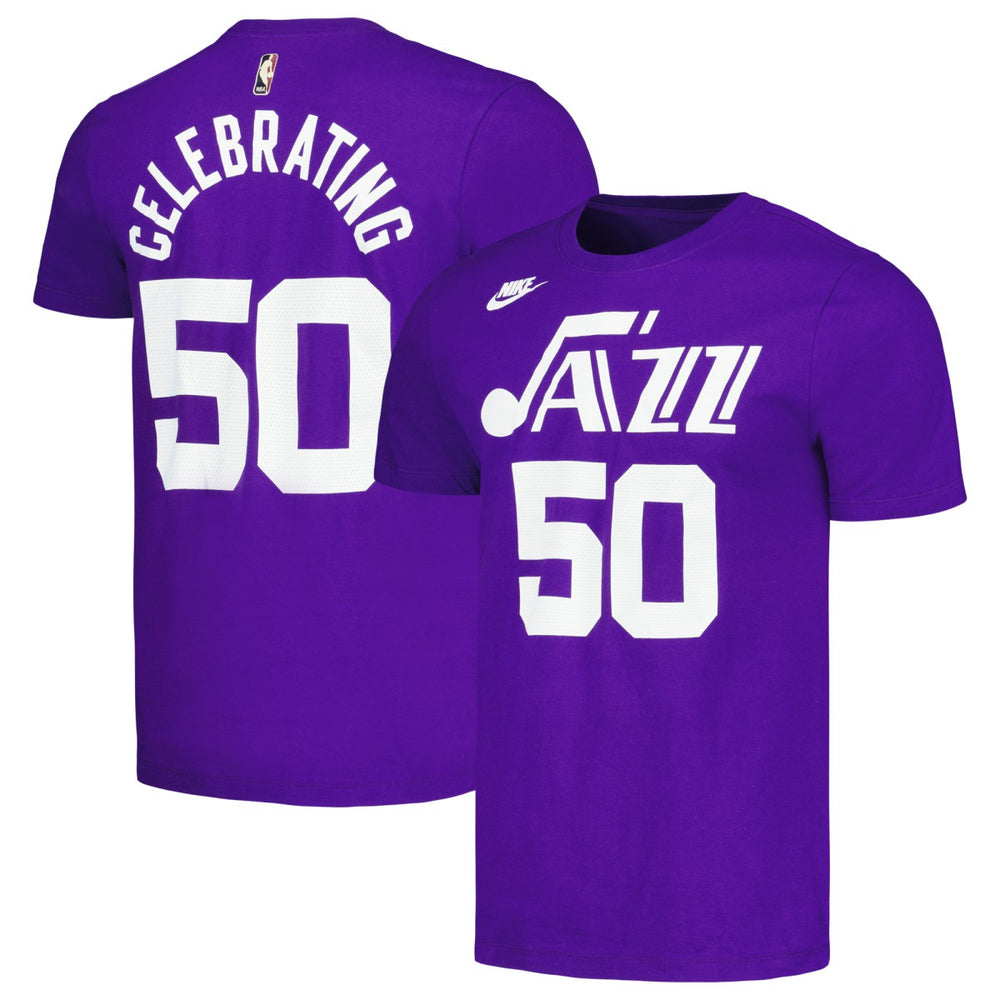 Nike - Utah Jazz Unisex 50th Anniversary T-Shirt - Purple