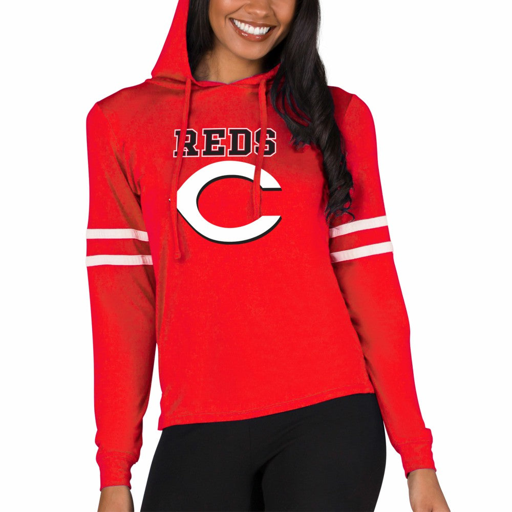 Cincinnati Reds Concepts Sport Women's Marathon Lightweight Lounge Pullover Hoodie Lifestyle