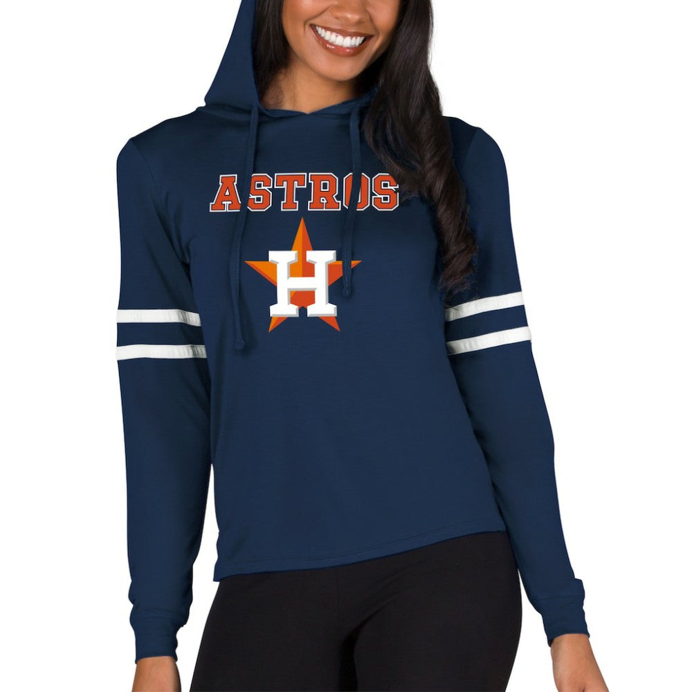 Houston Astros Concepts Sport Women's Marathon Lightweight Lounge Pullover Hoodie Sale