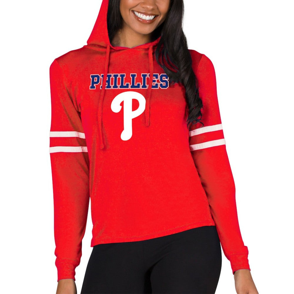 Philadelphia Phillies Concepts Sport Women's Marathon Lightweight Lounge Pullover Hoodie On Sale