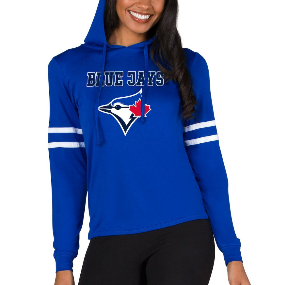 Toronto Blue Jays Concepts Sport Women's Marathon Lightweight Lounge Pullover Hoodie Online