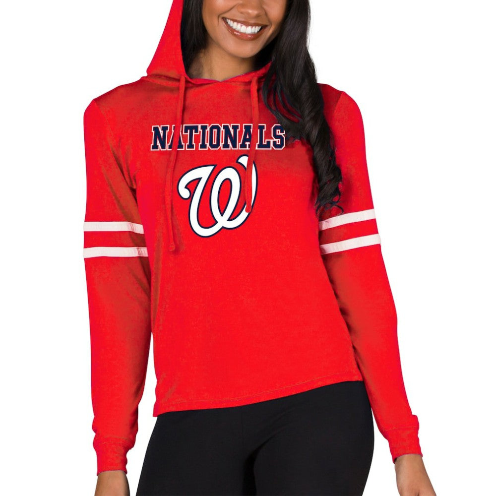 Washington Nationals Concepts Sport Women's Marathon Lightweight Lounge Pullover Hoodie Online