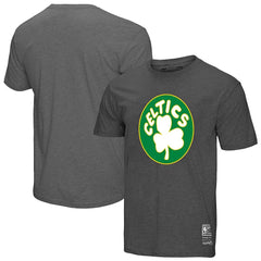Mitchell & Ness - Boston Celtics Unisex Hardwood Classics MVP Throwback Logo T-Shirt - Heather Gray