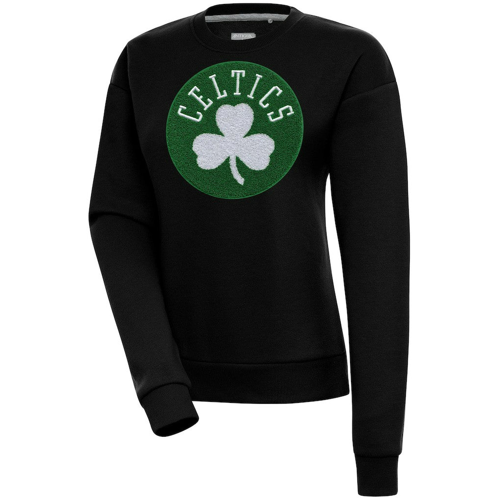 NBA - Boston Celtics Antigua Women's Victory Crewneck Pullover Sweatshirt - Black