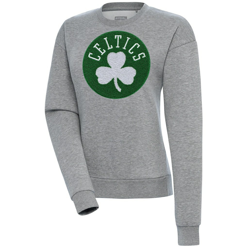 NBA - Boston Celtics Antigua Women's Victory Crewneck Pullover Sweatshirt - Heather Gray
