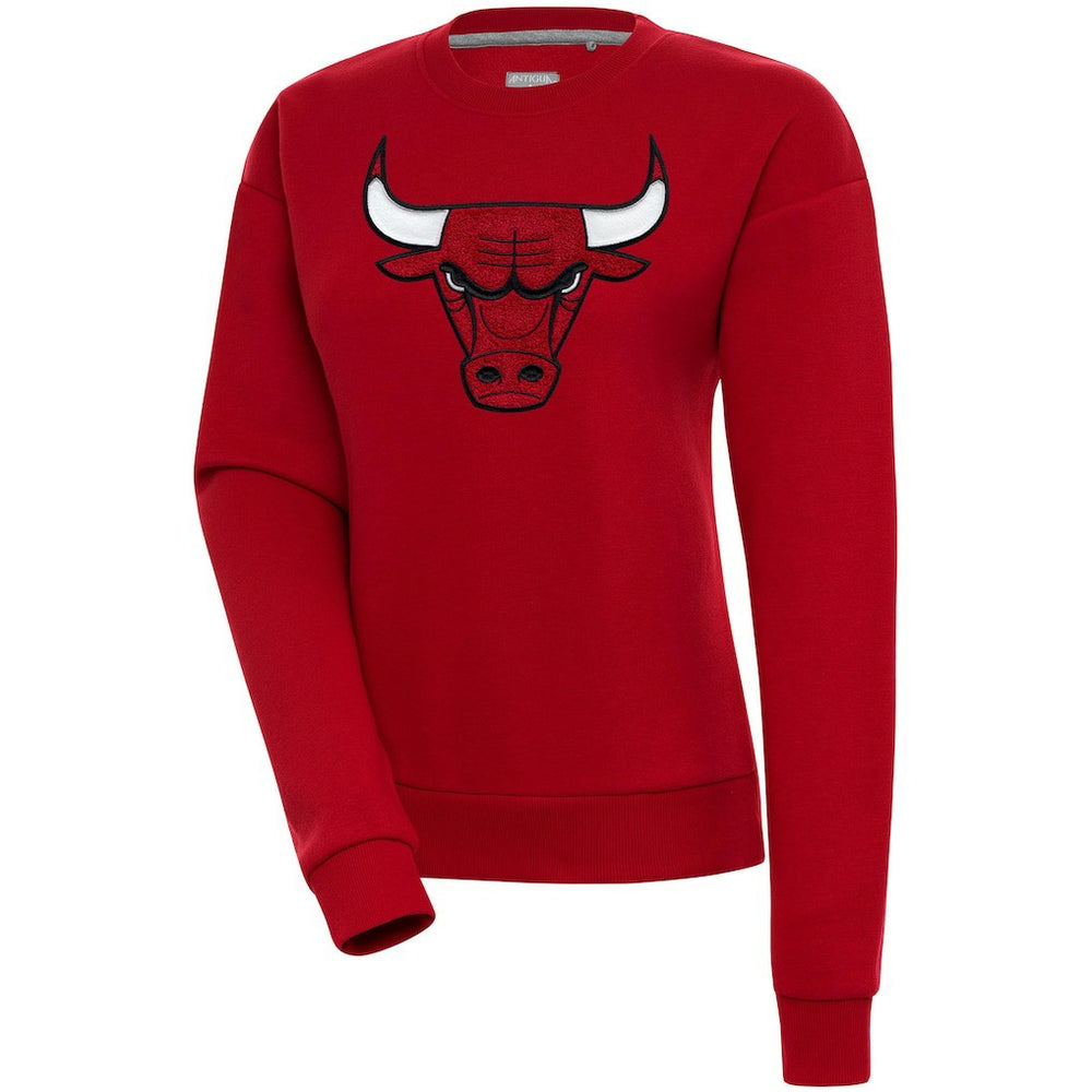 NBA - Chicago Bulls Antigua Women's Victory Crewneck Pullover Sweatshirt - Red