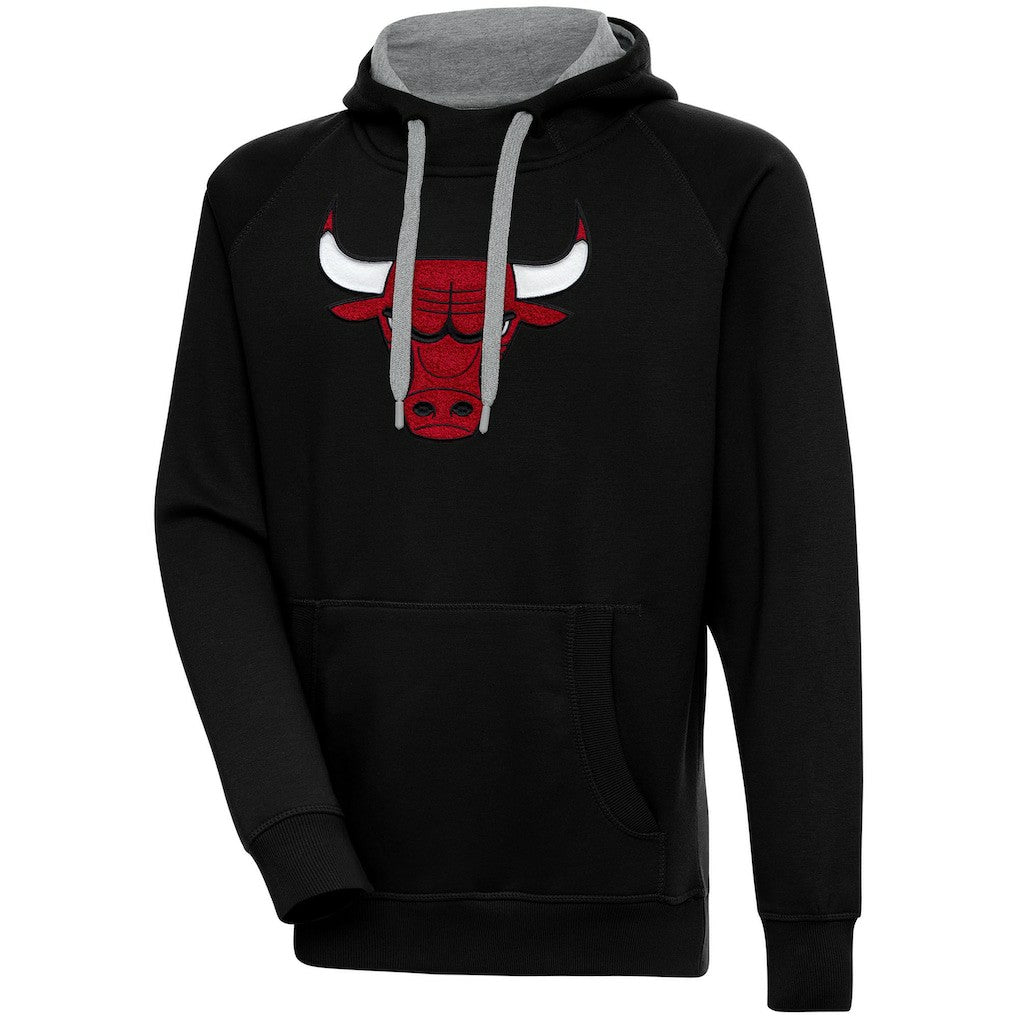 NBA - Chicago Bulls Antigua Victory Pullover Hoodie - Black