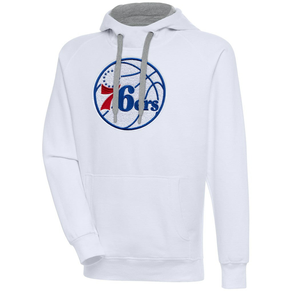 NBA - Philadelphia 76ers Antigua Victory Pullover Hoodie - White