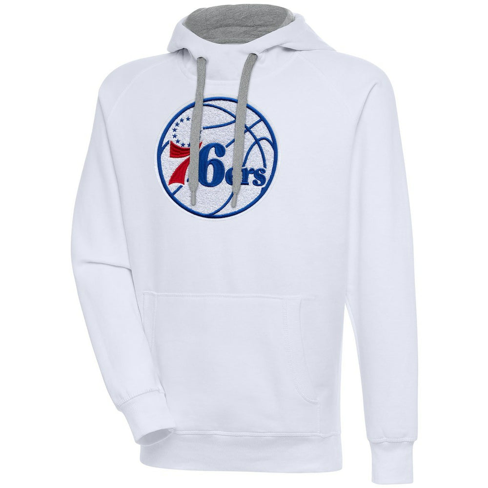 NBA - Philadelphia 76ers Antigua Victory Pullover Hoodie - White