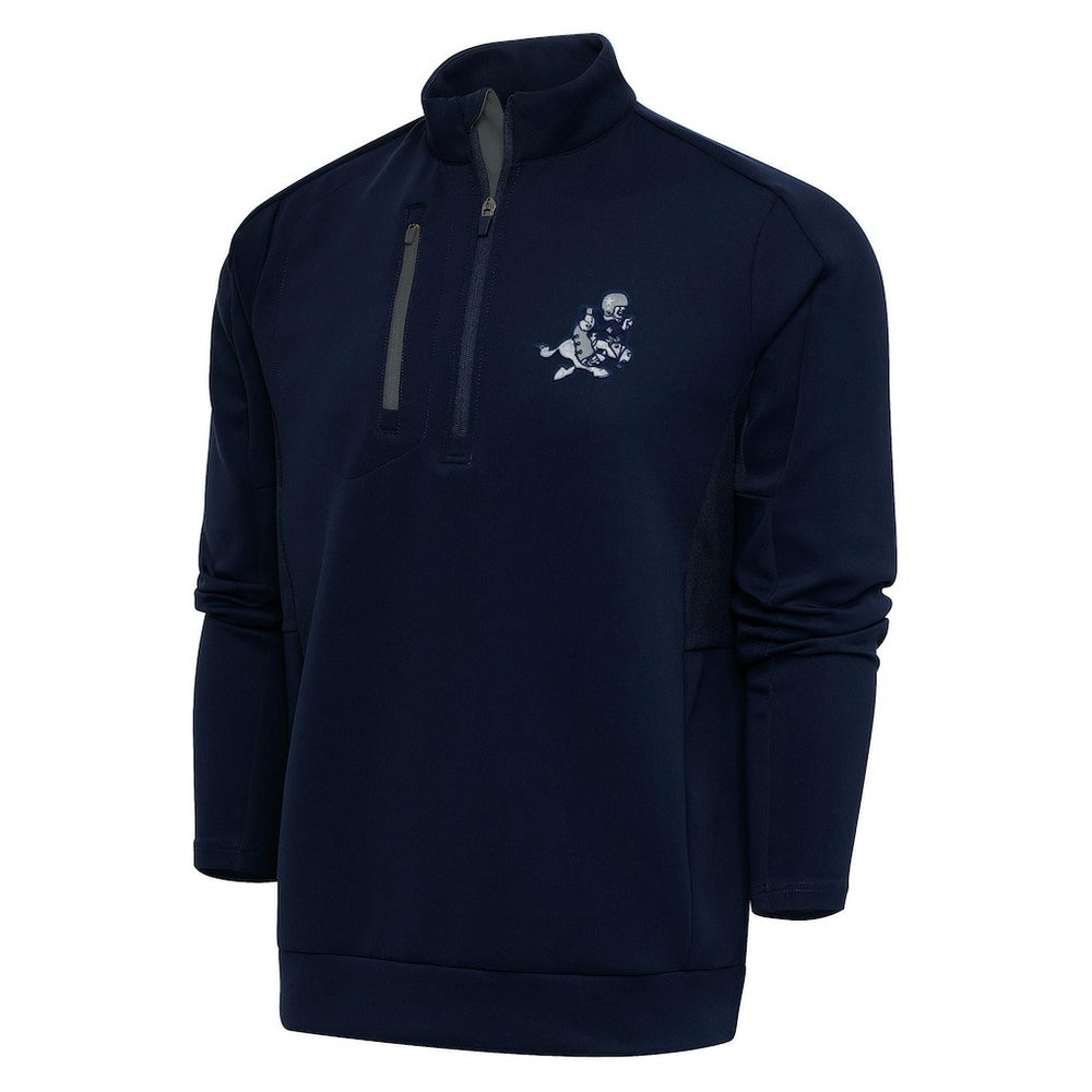 Dallas Cowboys Adult Throwback Logo Generation Quarter-Zip Pullover Top Navy - NFL