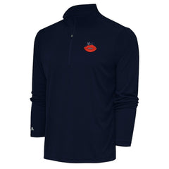 Chicago Bears Adult Throwback Logo Tribute Quarter-Zip Pullover Navy - NFL
