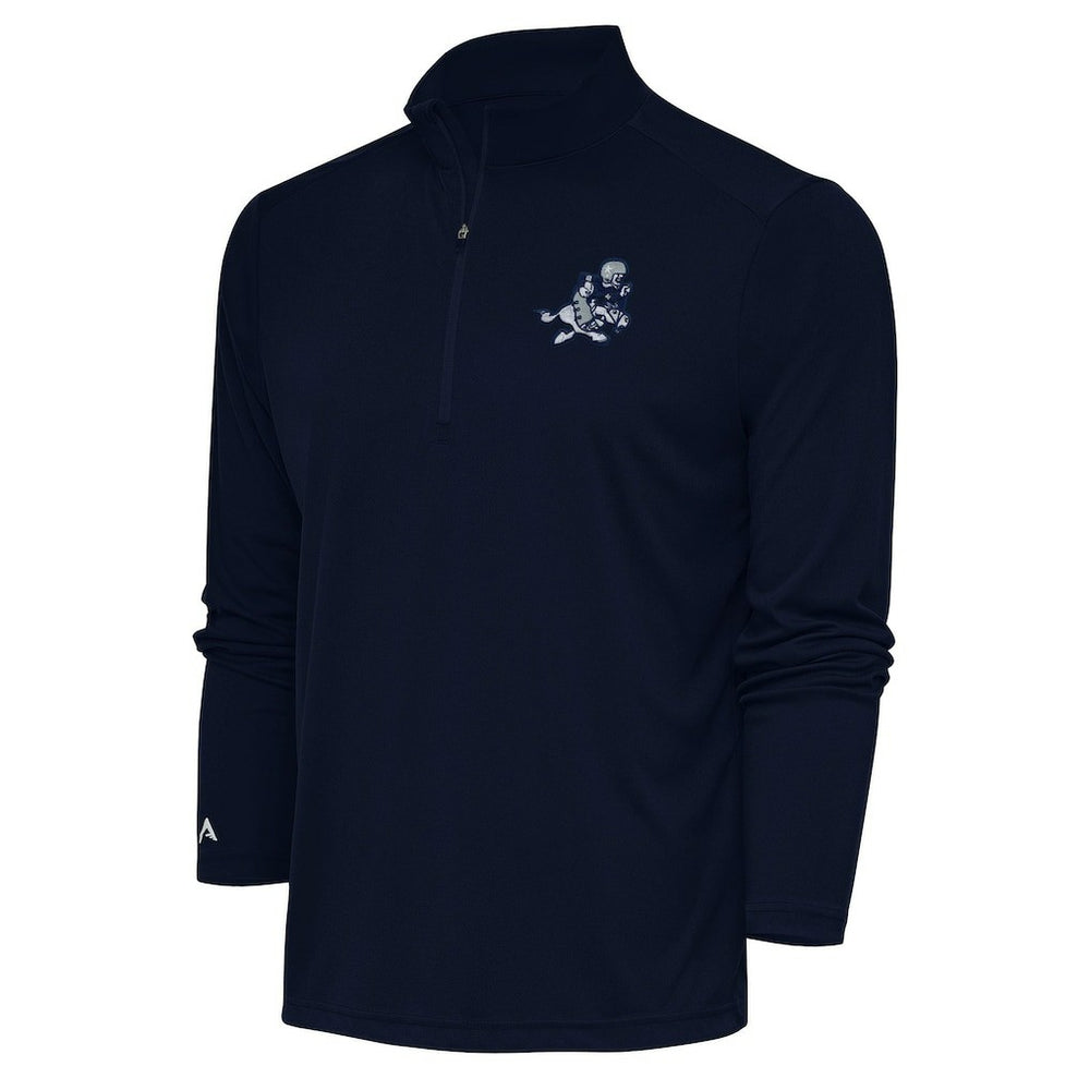Dallas Cowboys Adult Throwback Logo Tribute Quarter-Zip Pullover Navy - NFL