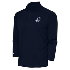 Dallas Cowboys Adult Throwback Logo Tribute Quarter-Zip Pullover Navy - NFL