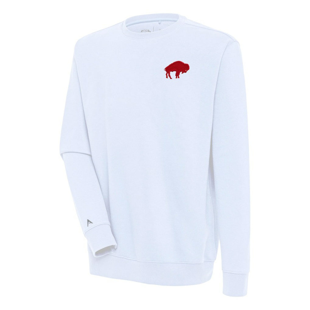 Buffalo Bills Adult Throwback Logo Victory Pullover Sweatshirt White - NFL