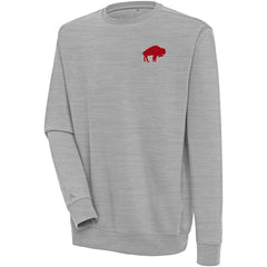 Buffalo Bills Adult Throwback Logo Victory Pullover Sweatshirt Heather Gray - NFL