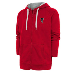 Atlanta Falcons Adult Throwback Logo Victory Full-Zip Hoodie Red - NFL