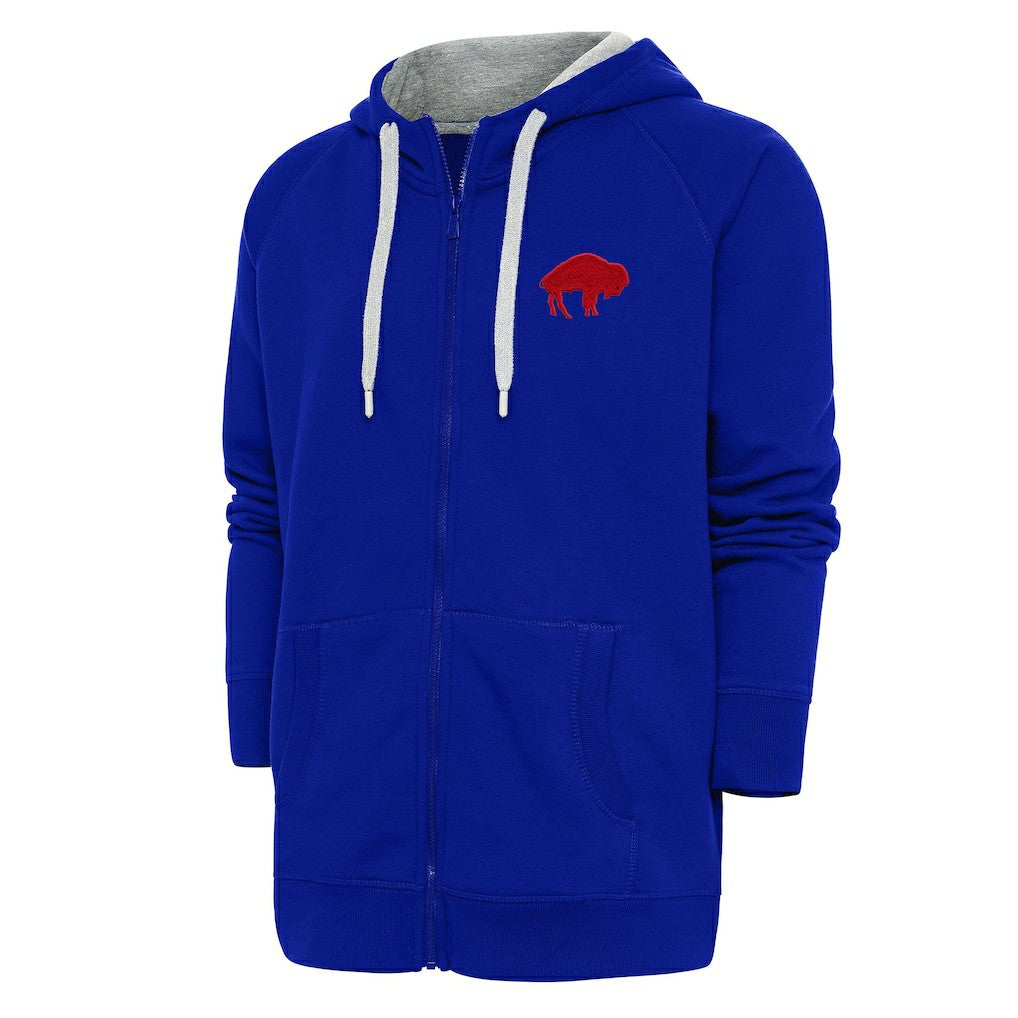Buffalo Bills Adult Throwback Logo Victory Full-Zip Hoodie Royal - NFL