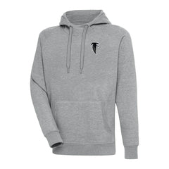 Atlanta Falcons Adult Throwback Logo Victory Pullover Hoodie Heather Gray - NFL