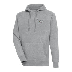 Philadelphia Eagles Adult Throwback Logo Victory Pullover Hoodie Heather Gray - NFL