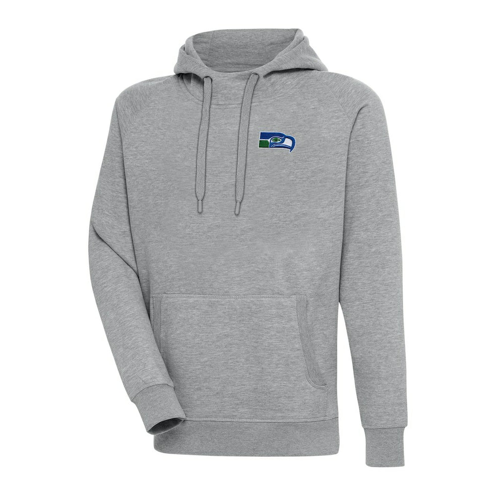 Seattle Seahawks Adult Throwback Logo Victory Pullover Hoodie Heather Gray - NFL