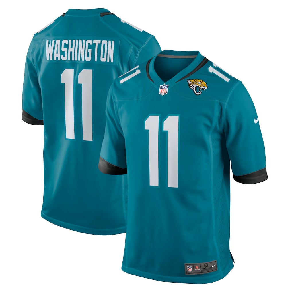Parker Washington Jacksonville Jaguars Team Game Jersey Teal - Nike