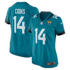 Elijah Cooks Jacksonville Jaguars Women's Team Game Jersey Teal - Nike