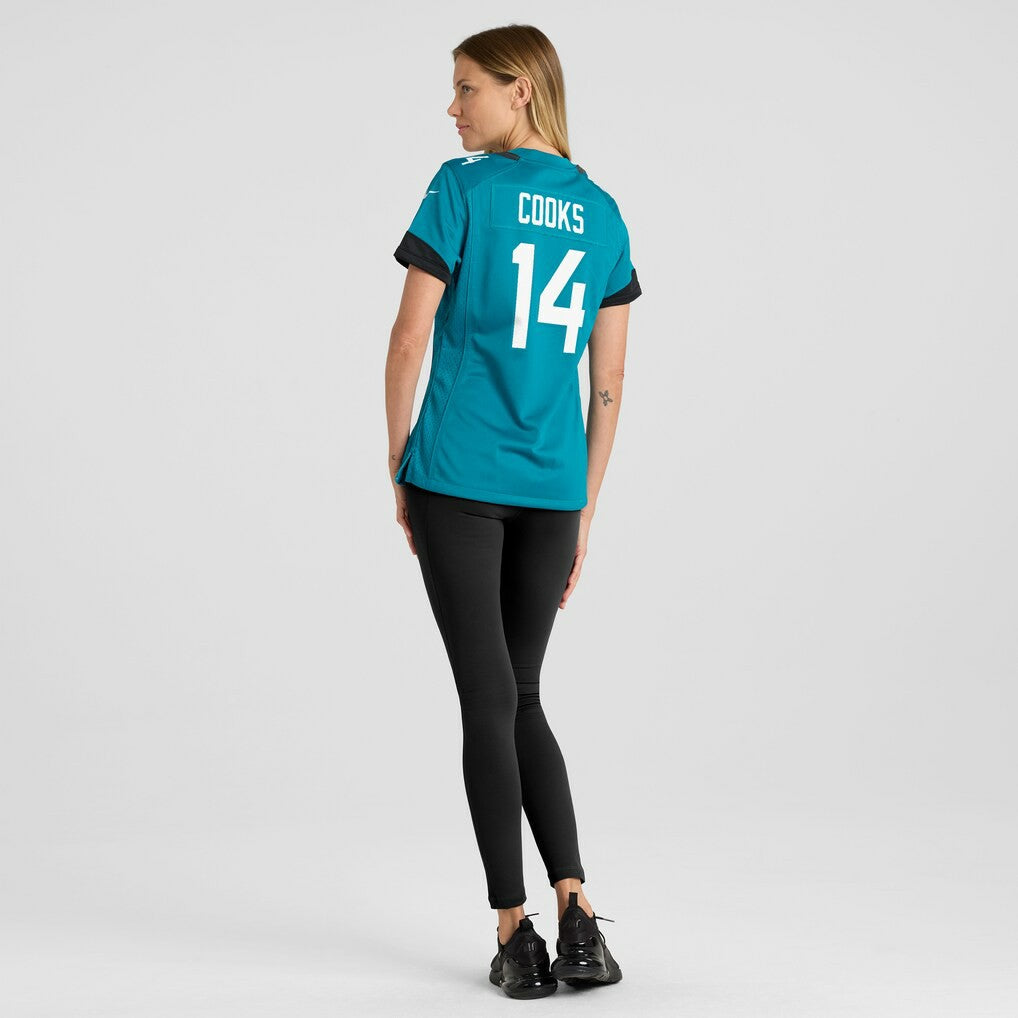 Elijah Cooks Jacksonville Jaguars Women's Team Game Jersey Teal - Nike