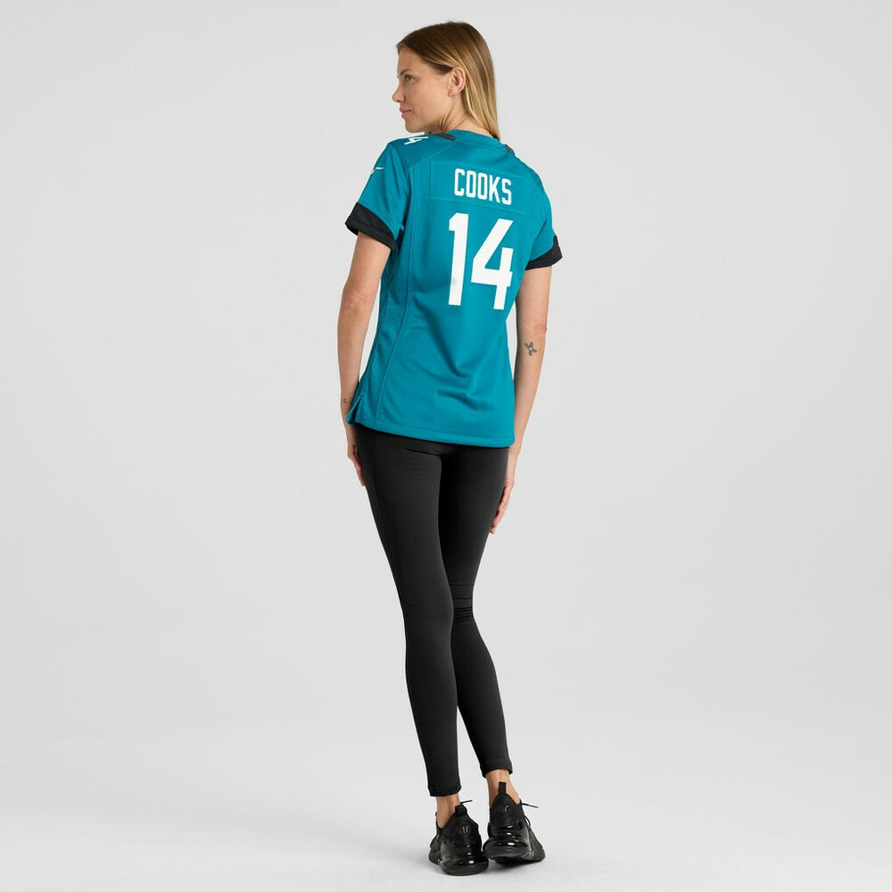 Elijah Cooks Jacksonville Jaguars Women's Team Game Jersey Teal - Nike