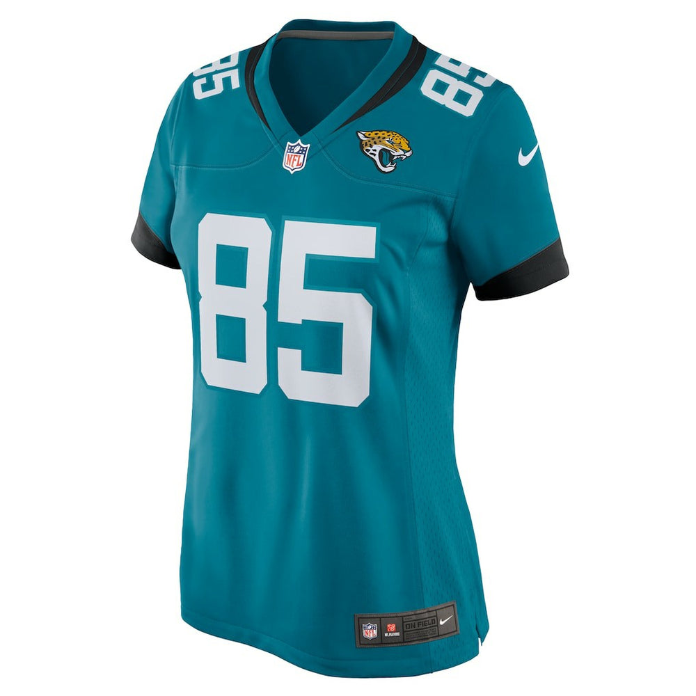 Brenton Strange Jacksonville Jaguars Women's Team Game Jersey Teal - Nike