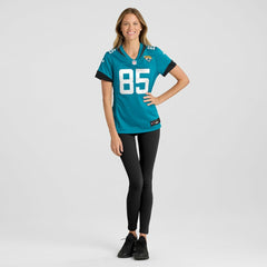 Brenton Strange Jacksonville Jaguars Women's Team Game Jersey Teal - Nike