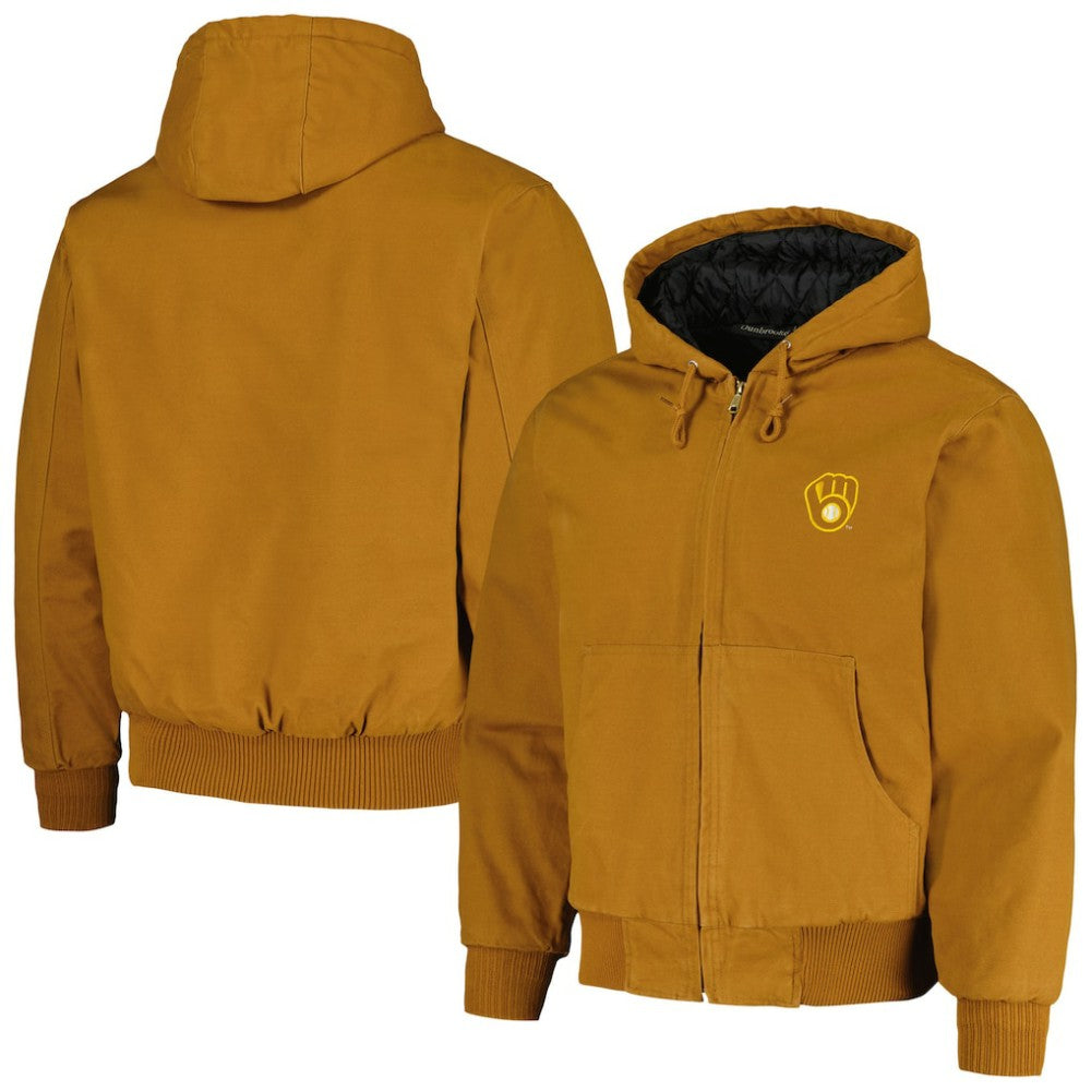 Milwaukee Brewers Dunbrooke Dakota Work Full-Zip Hoodie Jacket for sale