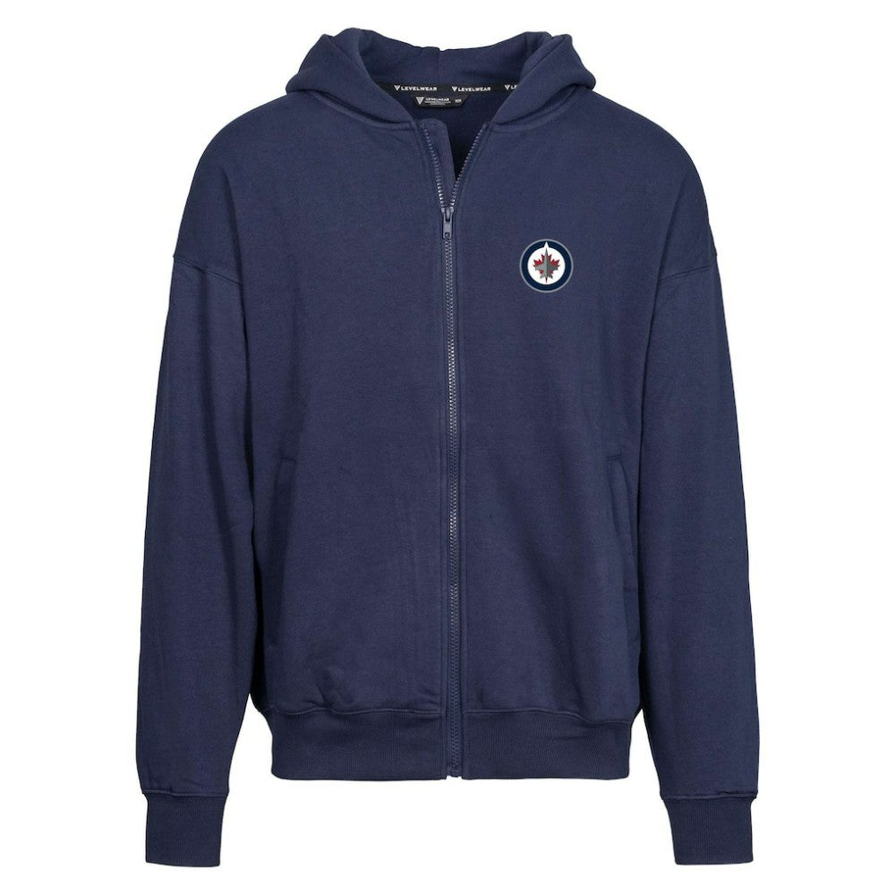 Winnipeg Jets - Levelwear Uphill Insignia Full-Zip Hoodie Navy